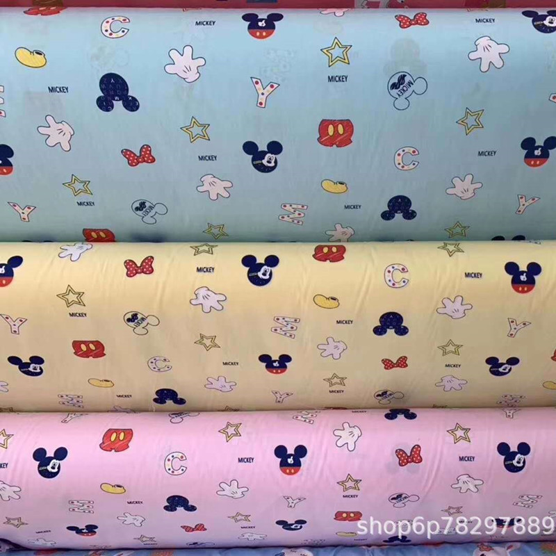 批发 学生用品全棉面料斜纹布料幼儿园A类印花布厂家直销活性印染