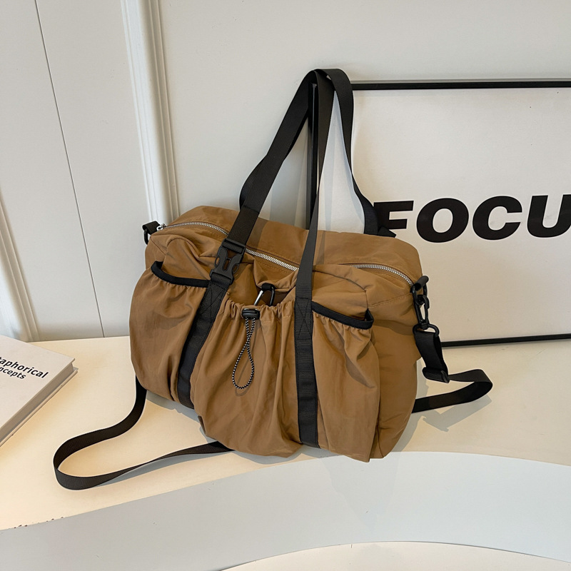 Women's Outdoor Techwear Bag - New Large Capacity Nylon Casual Tote, Commuter Bag, Trendy Gym & Airport Bag - Thumbnail 8