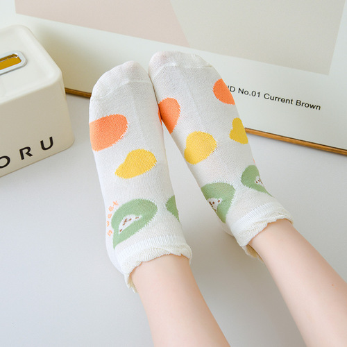 New summer socks for women Korean style cute style mesh breathable boat socks ins lace cute girls socks wholesale