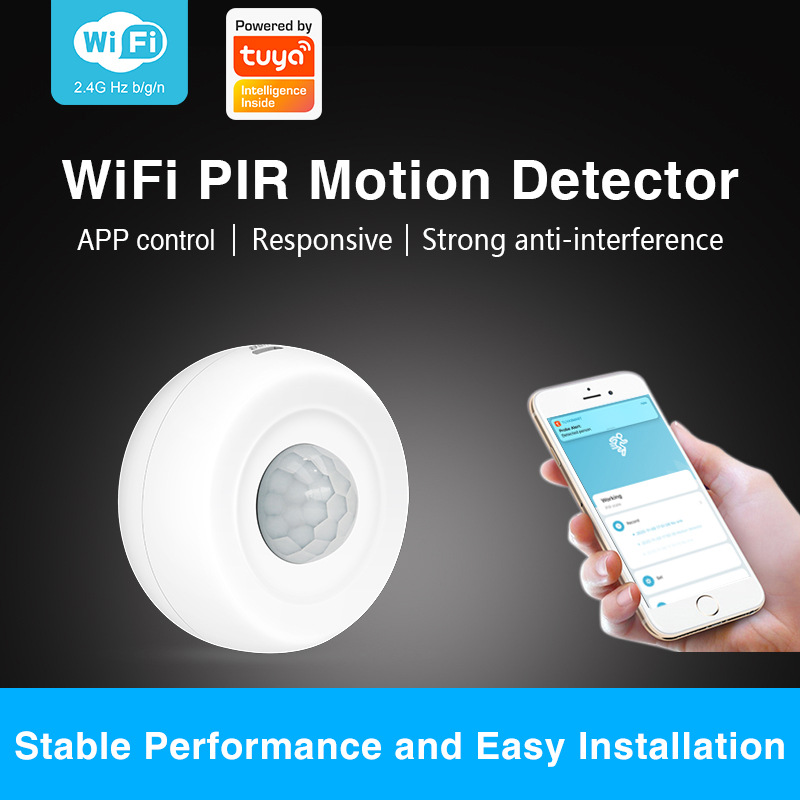 Factory Graffiti Wifi Smart Infrared Human Body Sensor Tuya Mobile App Alarm Pir Sensor