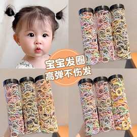 宝宝橡皮筋不伤发头绳小号婴儿发饰母指皮圈高弹毛巾发圈头饰批发