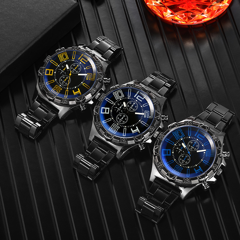 Alloy Strap Material Watch Classification Sports Geometric Horseshoe Buckle Quartz Men's Watches