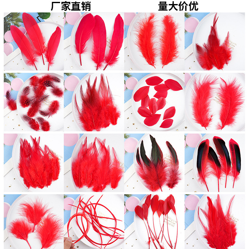 57 メーカーが既製の大きな赤い羽の DIY ジュエリー アクセサリー、衣類、工芸品、装飾材料を供給しています。|undefined