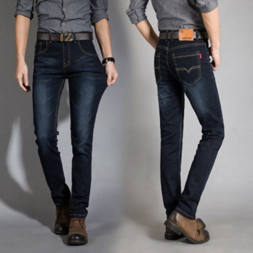 Summer thin elastic men's straight-leg loose casual large size work workwear versatile light color men's joint strict