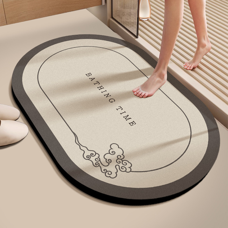 トイレマット浴室滑り止め吸水トイレ強入り口トイレ珪藻泥速乾足マットカーペット風呂|undefined
