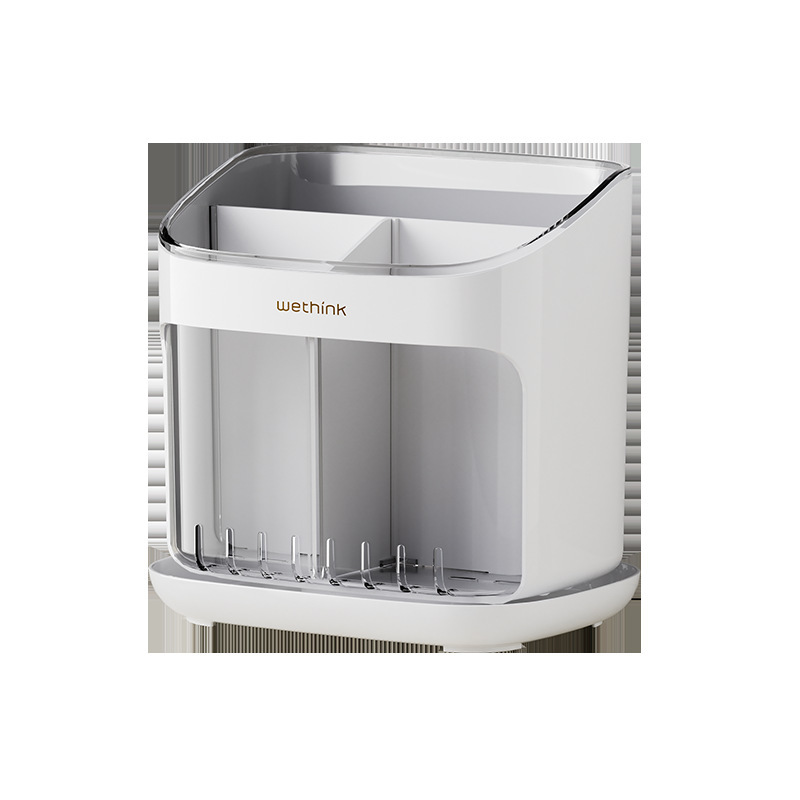 Estante multifuncional de la cocina doméstica simple y de alta calidad con estante de cubiertos de mesa palillos cuchara caja de almacenamiento de drenaje