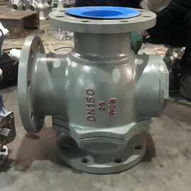 Q645F-16C  铸钢材质气动三通换向法兰球阀图片