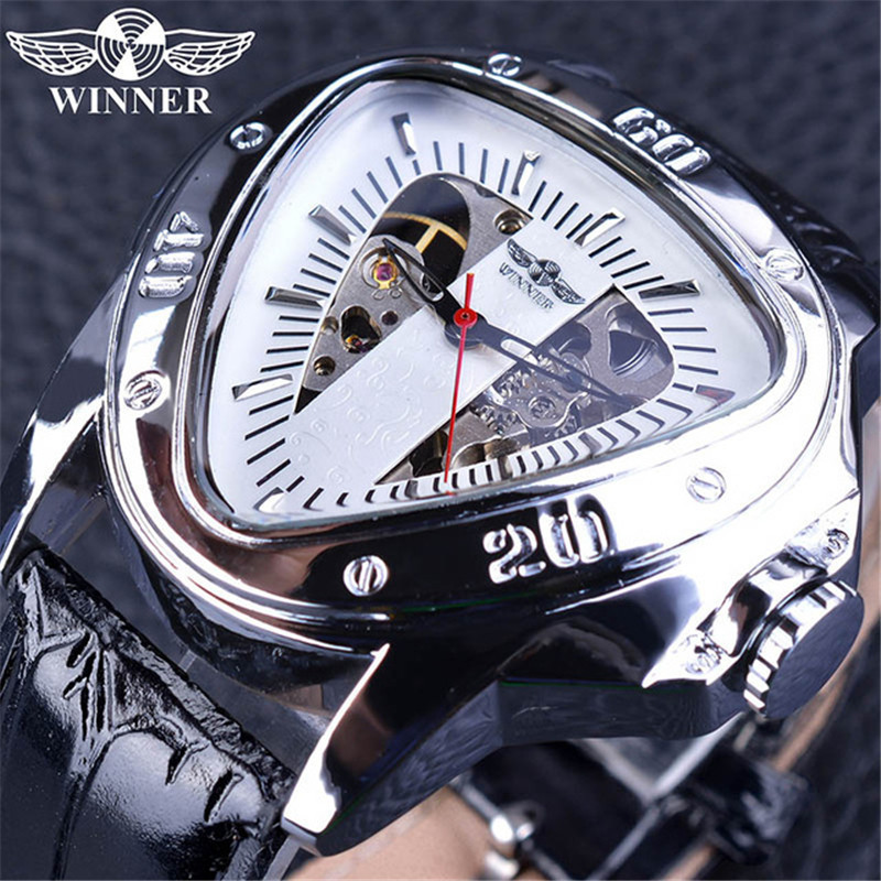 Men's Automatic Mechanical Watch With Triangular Dial And Case_voghion.com