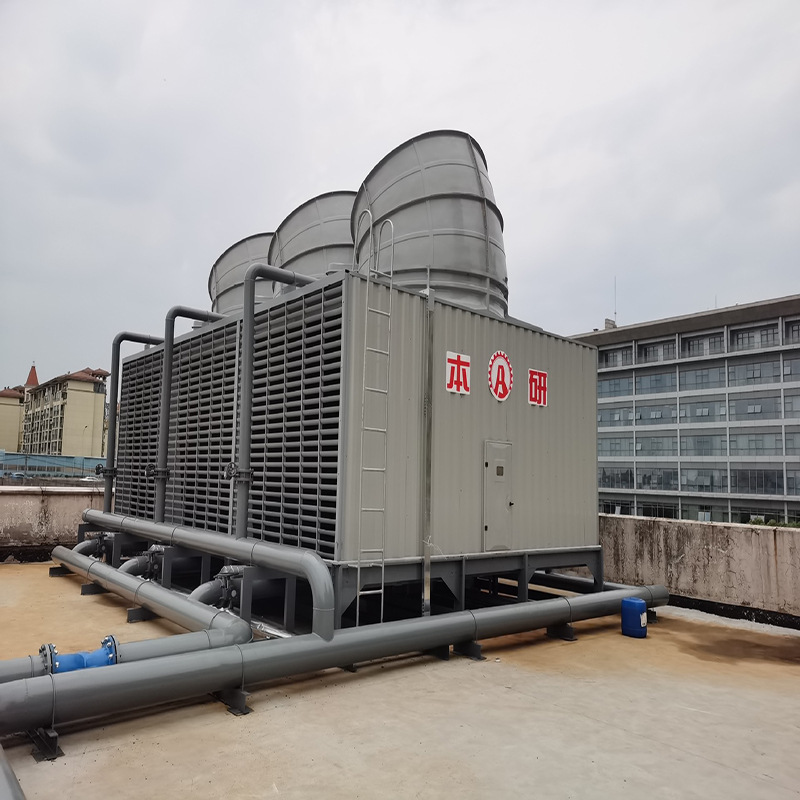 供应低噪音型空调冷却塔 玻璃钢方形横流冷却水塔 免费设计方案
