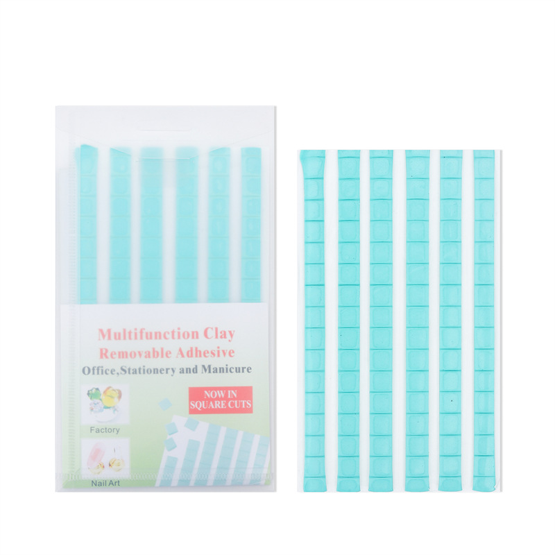 Nueva manicura de uñas de arcilla almohadilla de barro verde sin costuras de plastilina práctica almohadilla de uñas pegamento de fijación herramienta de arcilla blanca