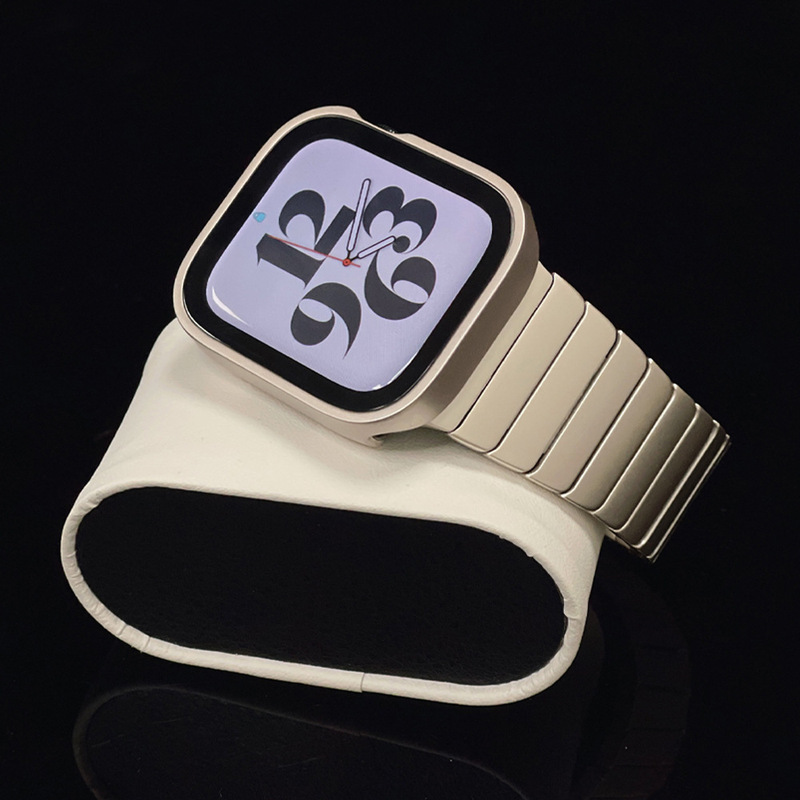 For Apple Apple Watch Series10 Stainless Steel Strap iwatch Metal Original Buckle Strap