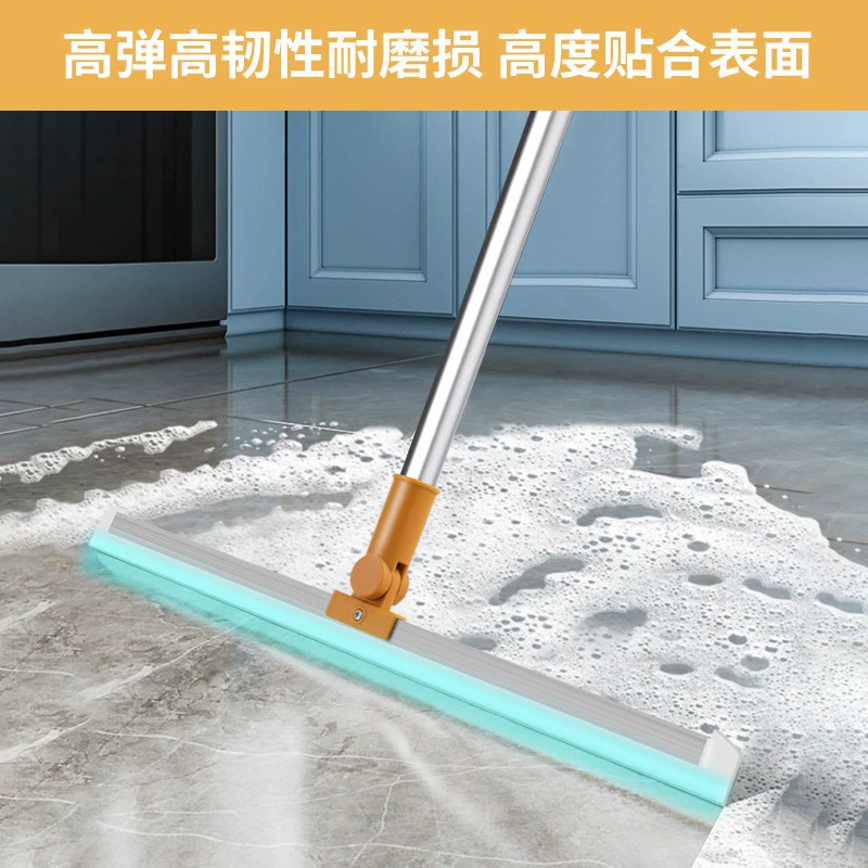 Magic mop, silicone broom, hygienic mirror, scraper, storage system, three-in-one