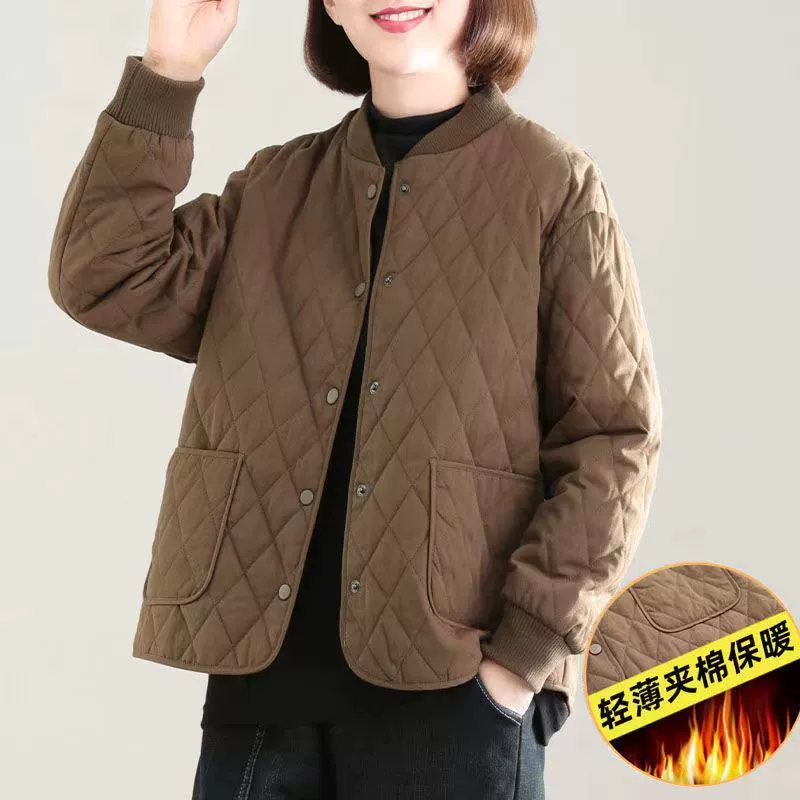 norns girl Elite Winter Quilted Down Jacket - Oversized, Plus Size, Long-Sleeve, Diamond Pattern