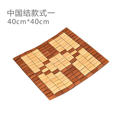 Mahjong Bamboo Mat Summer Seat Cool pad - 4040cm-chinese-knot