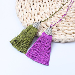 8CM Fish Mouth Hat Tassel Bookmark Pendant Clothing Scented Bag Chinese Knot Accessory Material Wholesale