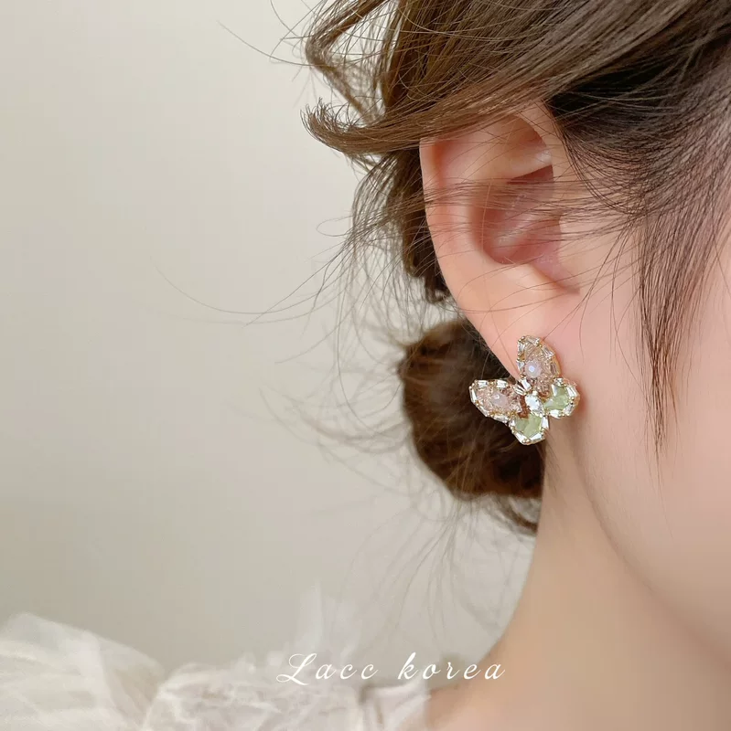 Fresh cute small design earrings, gradient