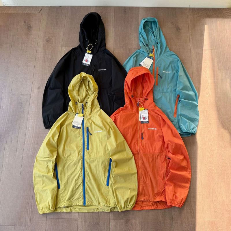 Montb@ll Meijia Spring/Summer Short-Sleeve Outdoor Sports Casual Lightweight Waterproof Sun-Protective Hooded Thin Jacket