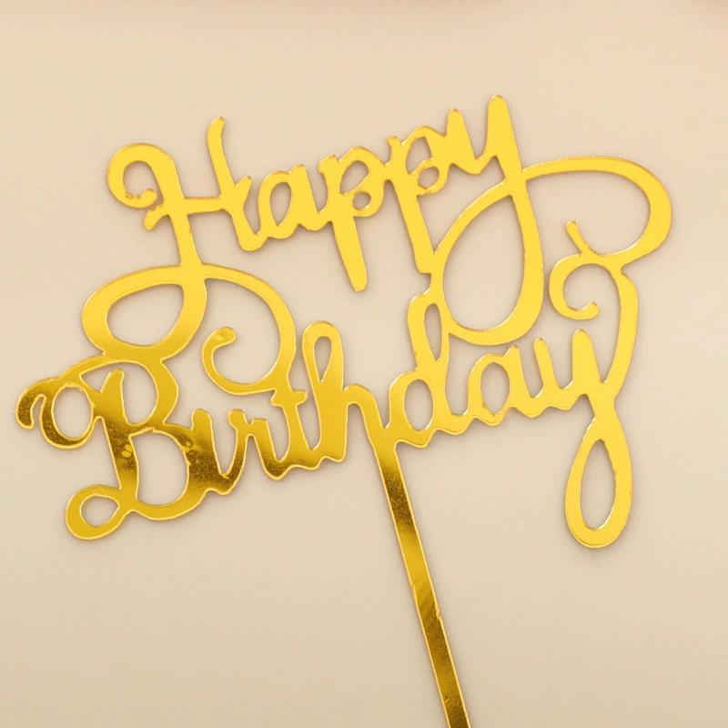 Украшение для торта «Happy Birthday», вставной декор, креативные вставные украшения для дня рождения