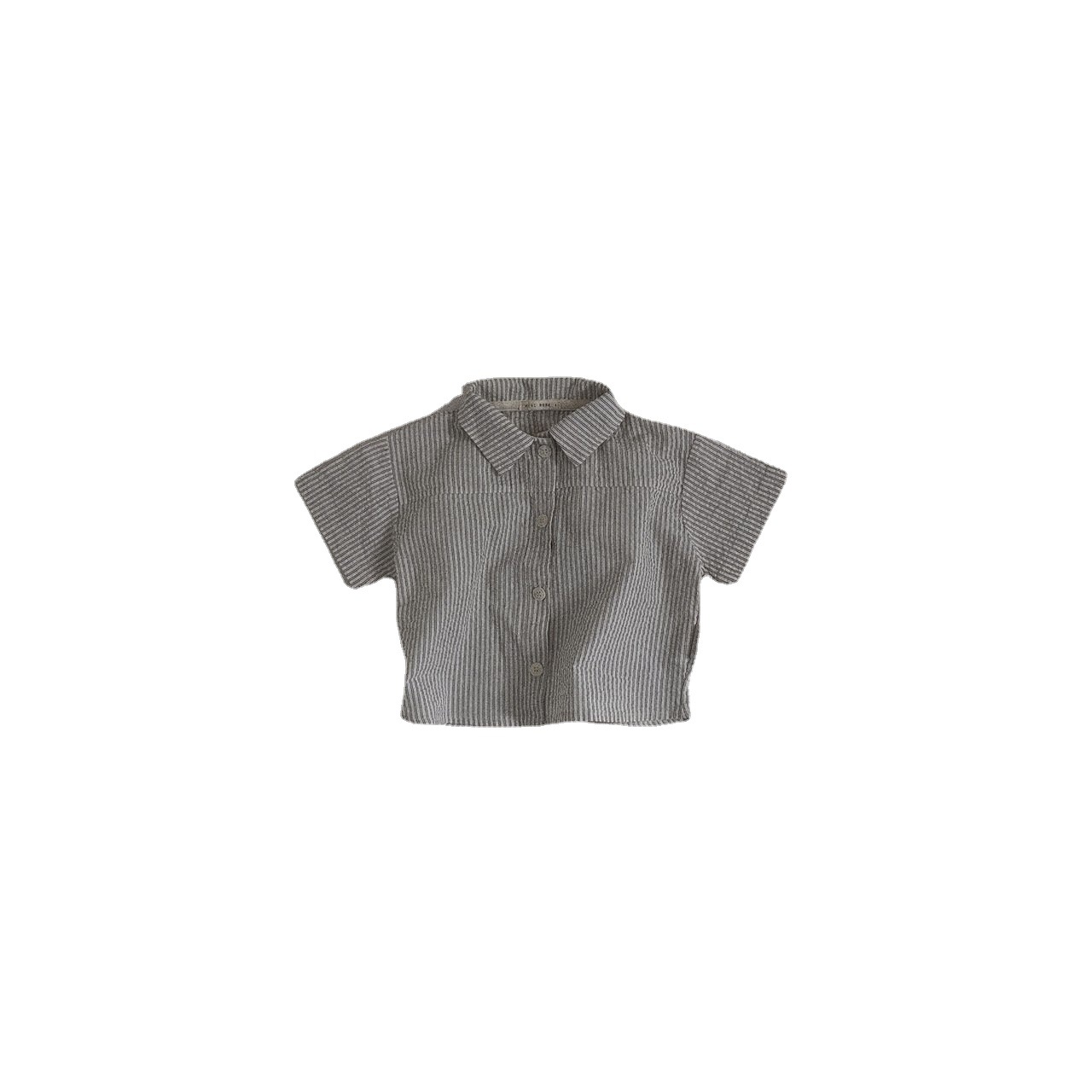 Bebé verano camisa delgada ropa de los niños del estilo coreano 2023 verano nuevo bebé verano camisa de manga corta