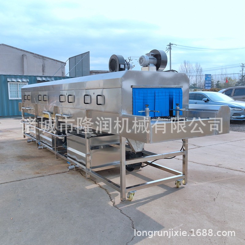 厂家供货全自动周转筐清洗机商用食品厂物流筐托盘高压喷淋洗筐机