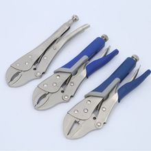 厂家供应大力钳 焊接固定钳手动夹钳 10寸圆口直口光柄胶柄大力钳