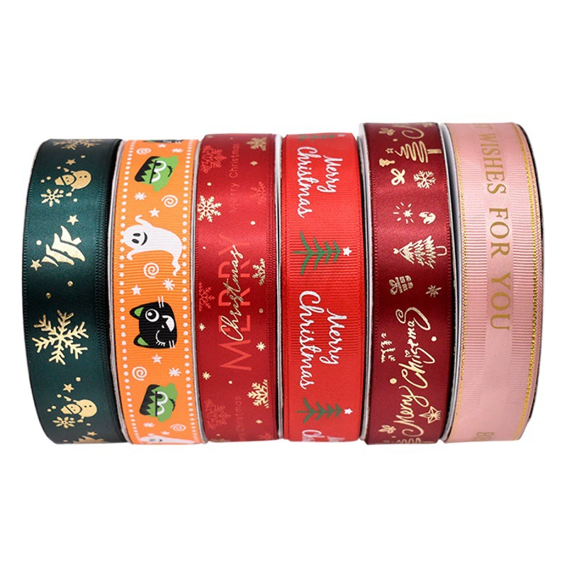 Профессиональное производство различных лент для печати, теплопередающие рождественские ленты, горячее тиснение, ленты для упаковки цветов, трафаретная печать.