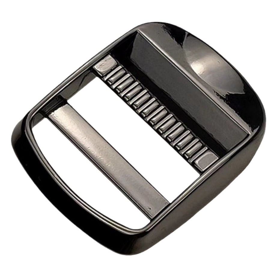 En stock accesorios de hardware de equipaje al por mayor bolsa de libros de aleación de zinc hebilla de malla metálica hebilla de escalera ajustable Aleación de tres bloques image 1