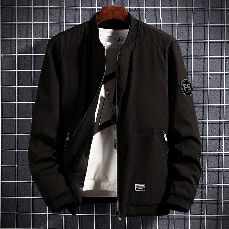 Chaqueta de los hombres nueva juventud casual ropa de cuello de béisbol chaqueta delgada coreana de los hombres de moda abrigo Delgado comercio exterior