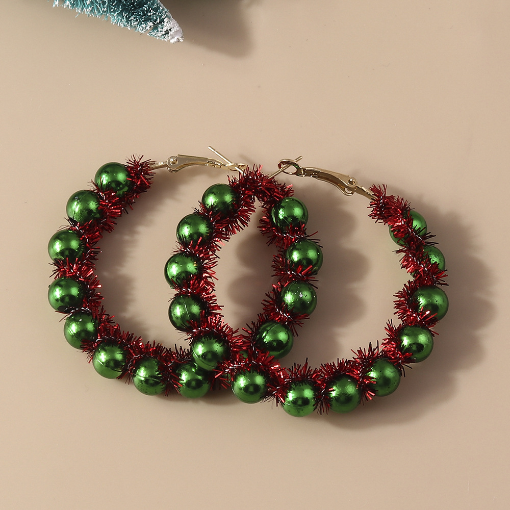 13g Weight Alloy Ear Needle Material Earrings Classification 1 Pair Quantity Holiday, Festival Occasion Plastic Material Christmas Festival Christmas Tree, Santa Claus Pattern Women's Gender Cute, Classic Style Style 1 Pair Christmas Cute Classic Style Christmas Tree Santa Claus Plastic Earrings 19