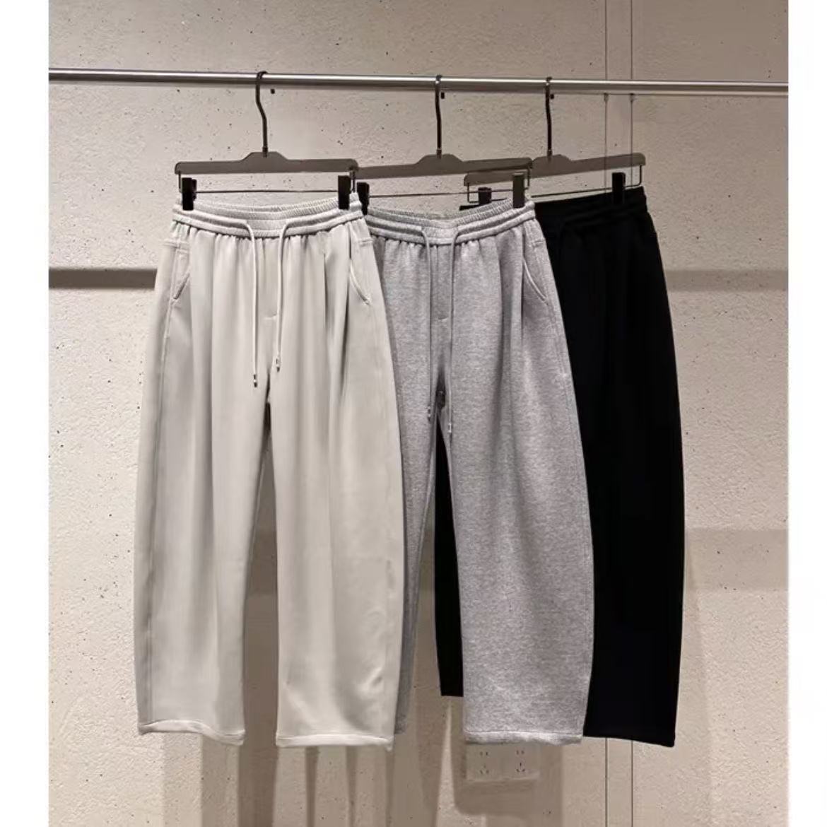 2025弯刀裤子美式春秋休闲个性男士宽松立体休闲潮男街头