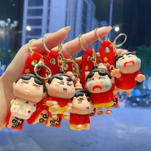 可爱卡通蜡笔小新公仔钥匙扣可爱挂件包包汽车钥匙链配饰礼品批发
