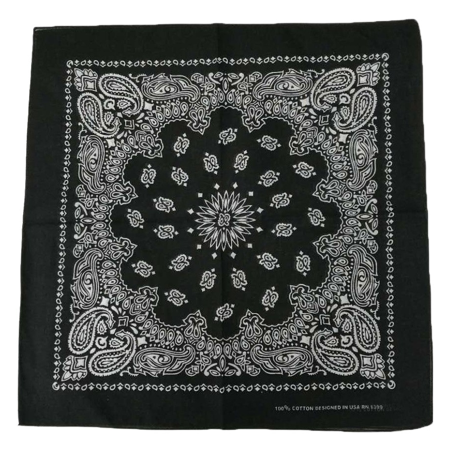 Sports turban cotton sweat-absorbent square scarf outdoor riding sunflower printed handkerchief hip-hop explosions can be customized