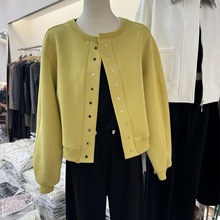 2025春季新款韩版时尚修身百搭棒球服女短款小个子单排扣开衫外套