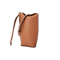 Genuine leather mobile phone bag cross-body small bag for women 2024 new niche high-end versatile mini cross-body small square bag for women