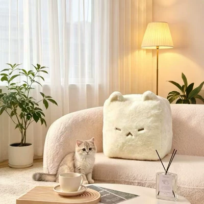 Oyuncaq yastıqlar – Bear Lamb Wool Cat-Shaped Moldy