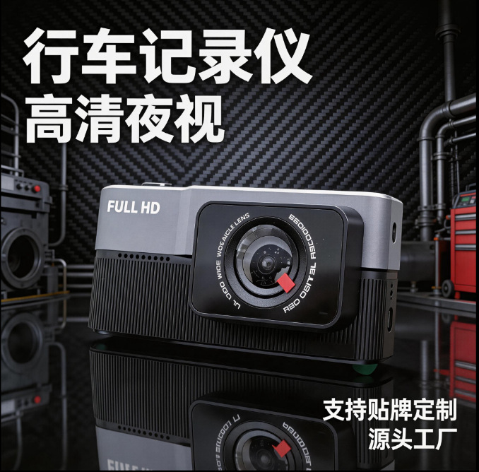 Full HD night vision dash cam, universal for cars, with parking monitoring and ultra-wide-angle lens, directly from the factory