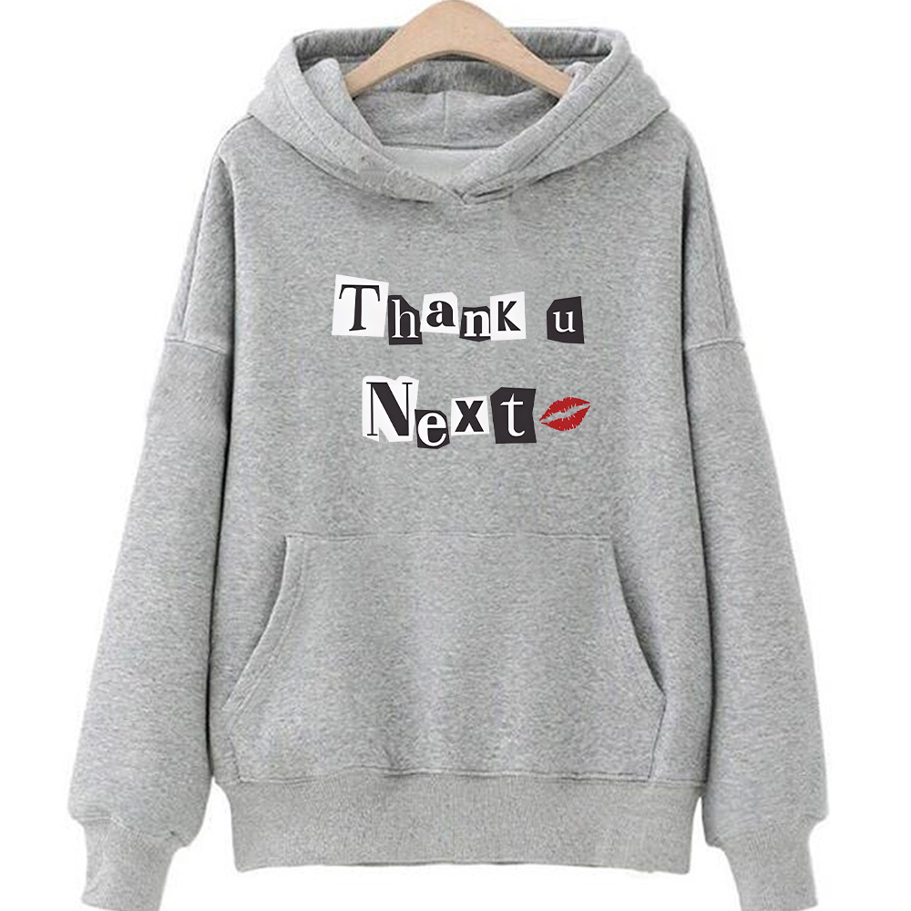 Ariana Grande Hooded para Autumn/Winter Gothic Comfortable Sw