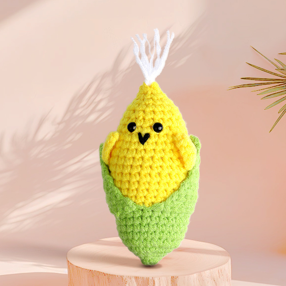 Nuevos productos de comercio exterior lana juguetes de mascotas expresiones extrañas tejidas a mano resistentes a la mordida series de juguetes de frutas y verduras al por mayor