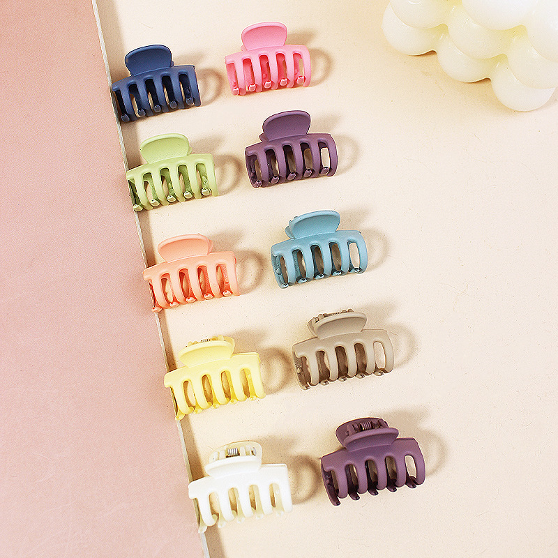 Transfronterizo de color sólido mini clip caramelo enlatado horquilla accesorios para el cabello de los niños simple todo partido macaron chica de agarre del cabello