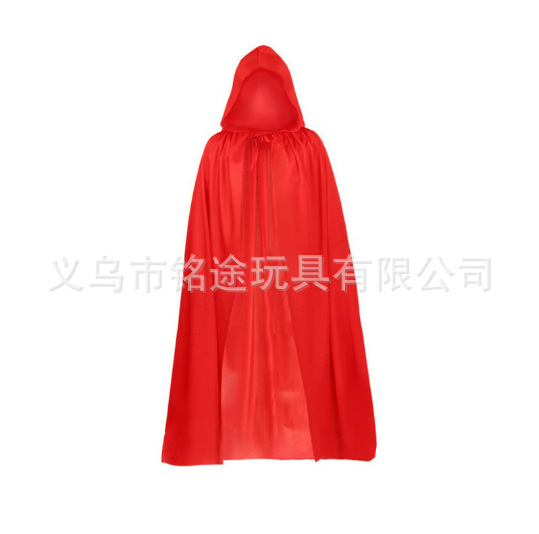 Capa negra europea y americana de Halloween, falce de la muerte, capa negra, capas de vampiros, capas de demonios con sombreros