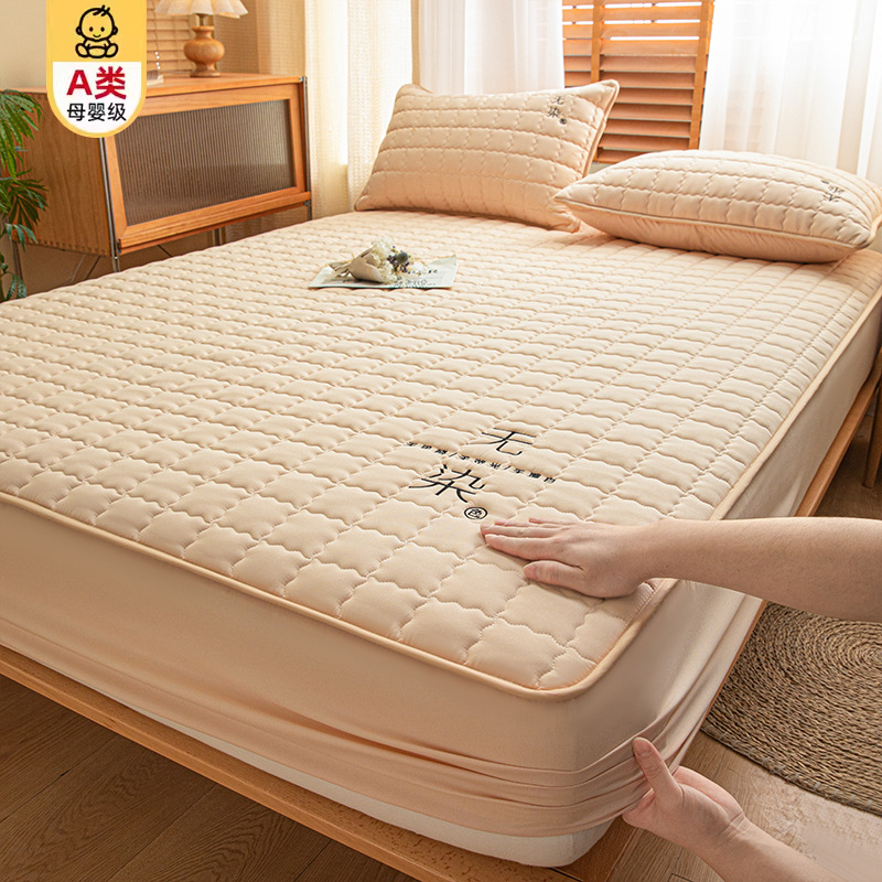 Una funda de cama acolchada de categoría individual 2025 nueva funda de cama gruesa funda protectora de colchón Simmons funda de cama funda de polvo