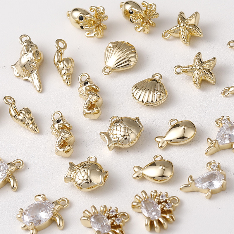 1g Weight Pendant Jewelry Making Type 10.5*11.6mm, 3.5*5mm, 8*7.3mm Jewelry Making Size 14K Gold Plated Plating Material Zircon Inlay Material Pendant Classification 1 Piece Quantity Copper Material Octopus, Fish Tail, Whale Pattern All Seasons Season Plating Design Retro, Classic Style Style 1 Piece 10.5*11.6mm 3.5*5mm 8*7.3mm Copper Zircon 14K Gold Plated Octopus Fish Tail Whale Pendant 1