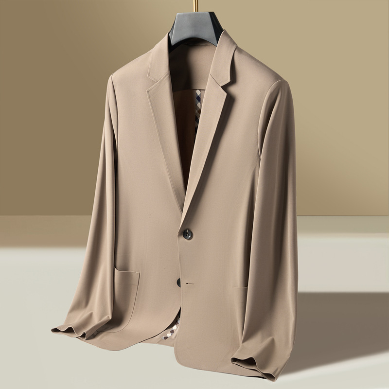 Spring and Autumn New Style Elastic Suit Jacket for Men, Casual and Versatile Thin Suit Top Spring and Autumn New Style Elastic Suit Jacket for Men, Casual and Versatile Thin Suit Top