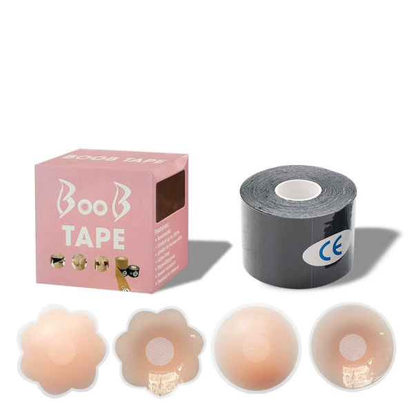 Black + 1 pair of round 1 pair of flower skin box
