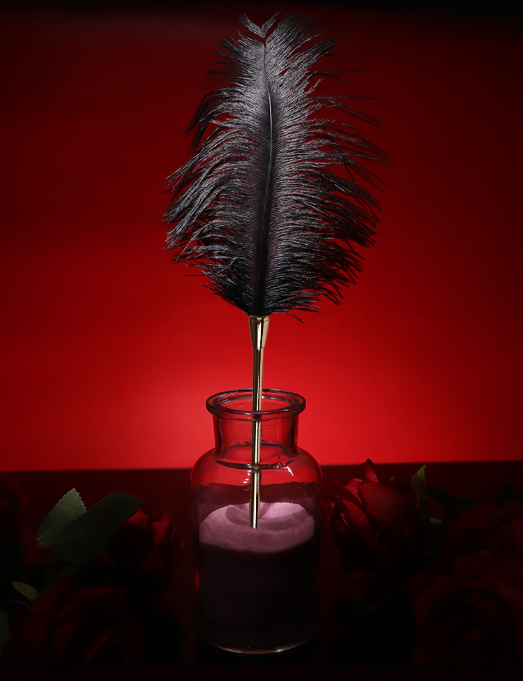 Zinc Alloy Hand Clapping Feather Stick 28cm Couple Flirting Sensory Accessory — detail image 19