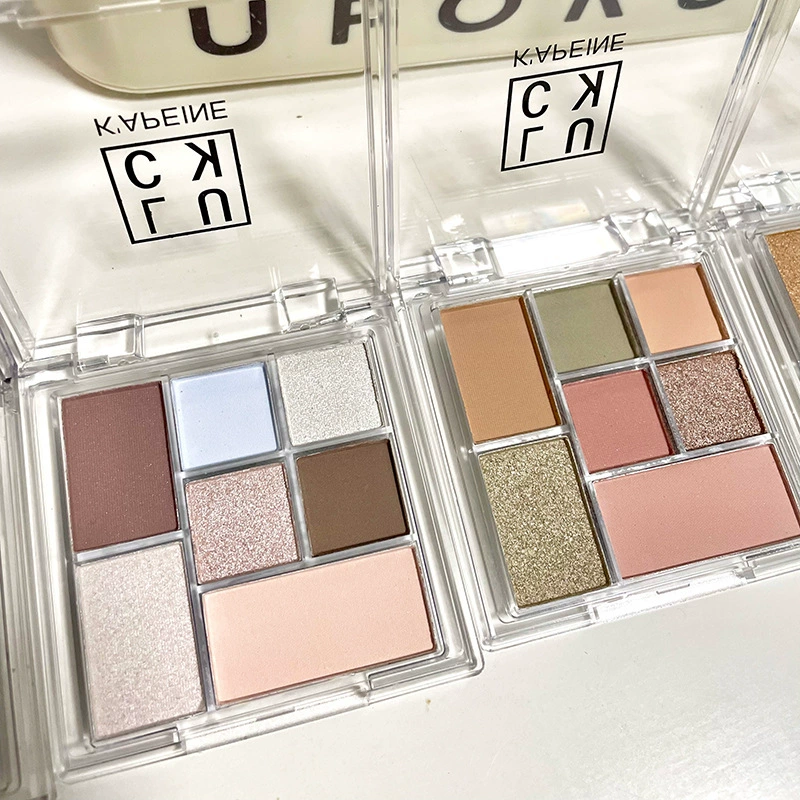 Matte eyeshadow palette, earth tones, natural makeup