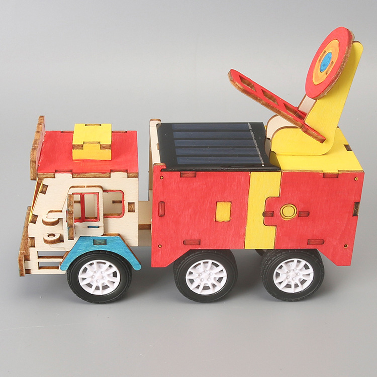ジュニアサイエンス少量生産 DIY ソーラーレーダーカー手作りパッケージ小学生スチーム教育ソーラーカー|undefined