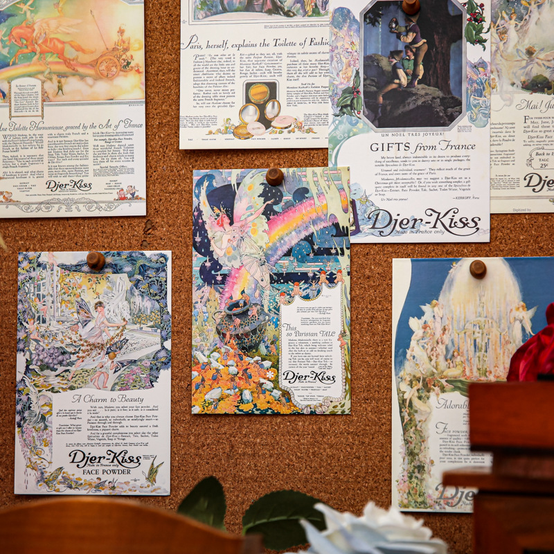 Papel Sr. Cartones postales en caja series de oración de los dioses Retro ins estudiantes tarjetas de mensaje conmemorativas