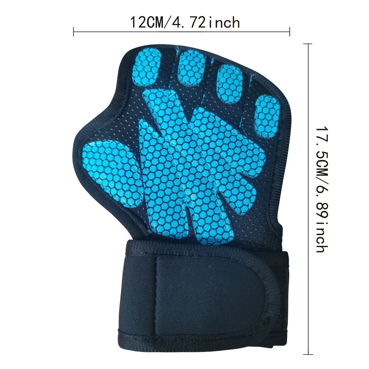 Venta al por mayor de la fábrica de cuero engrosada silicona guantes de ciclismo guantes de fitness levantamiento de pesas media banda de dedo guantes de muñeca