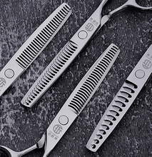 專業正品理發剪刀去發量10~50%無痕鹿角魚骨碎發牙剪打薄美發剪刀